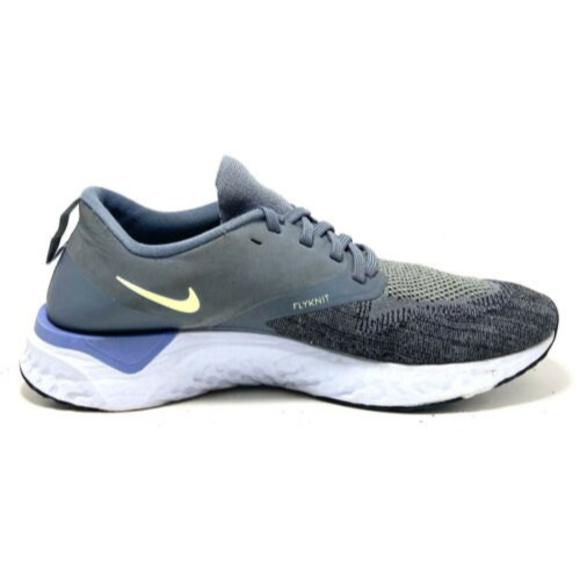 Nike Odyssey React 2 Flyknit Gray Mens Runniing Shoes Sneakers AH1015-401 Sz 11